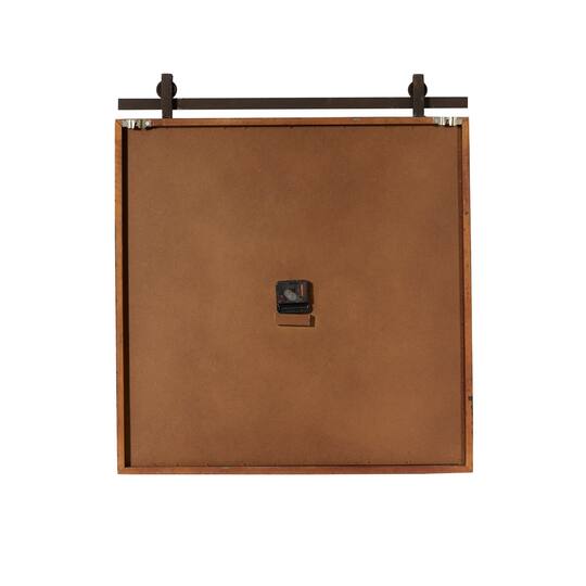 Industrial Wood Wall Clock